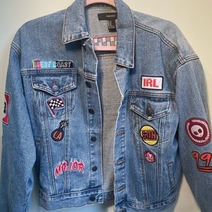 forever 21 oversized jean jacket